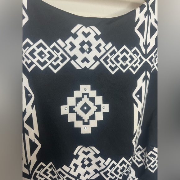 INC International Concepts Black and White Dress - Picture 3 of 8